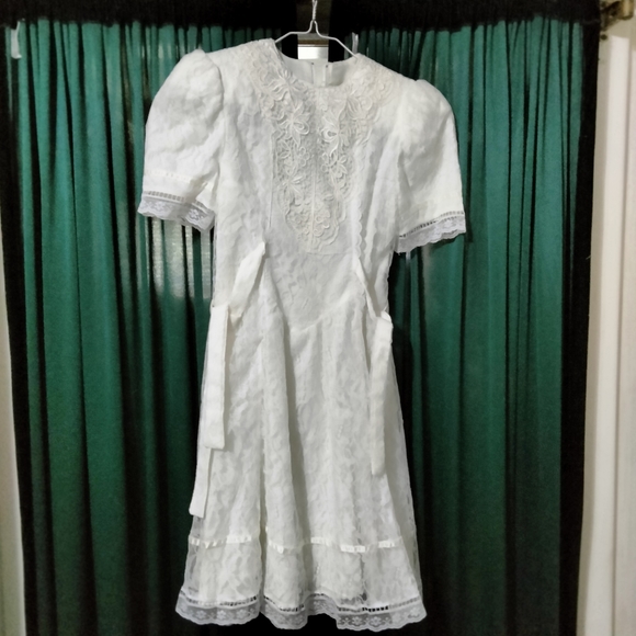 Gunne Sax | Dresses | Vintage Gunne Sax By Jessica Mcclintock White ...